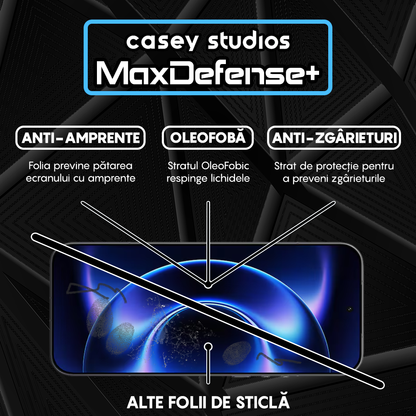Folie Sticla MaxDefense+ - Xiaomi 17 Ultra - Negru