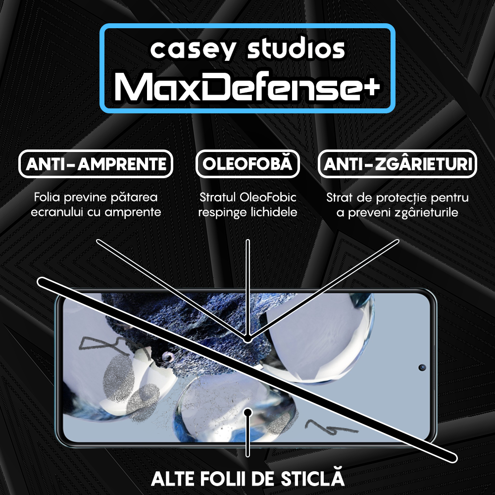 MaxDefense+ Glass Film - Xiaomi 12T/Xiaomi 12T Pro - Black