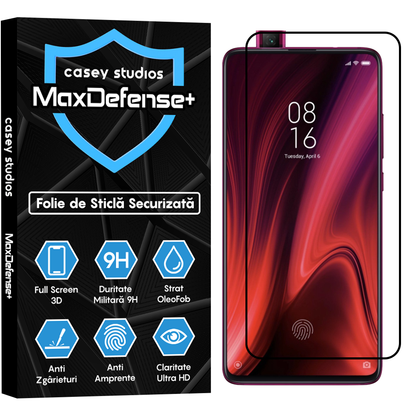 MaxDefense+ Tempered Glass - Xiaomi Mi 9T/Redmi K20/Redmi K20 Pro - Black