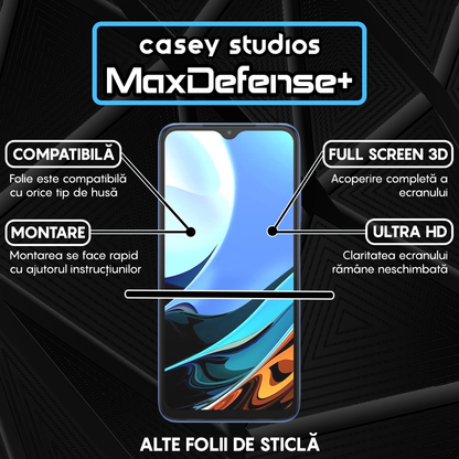 MaxDefense+ Tempered Glass - Xiaomi Poco M3/Redmi 9T - Black