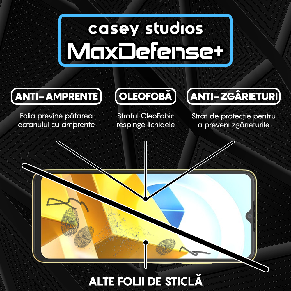 MaxDefense+ Glass Film - Xiaomi Poco M5 - Black