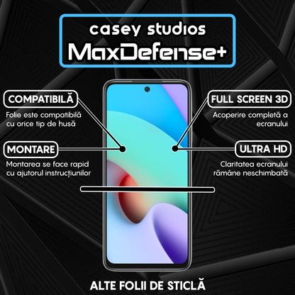 MaxDefense+ Glass Film - Xiaomi Redmi 10/Redmi 10 2022 - Black