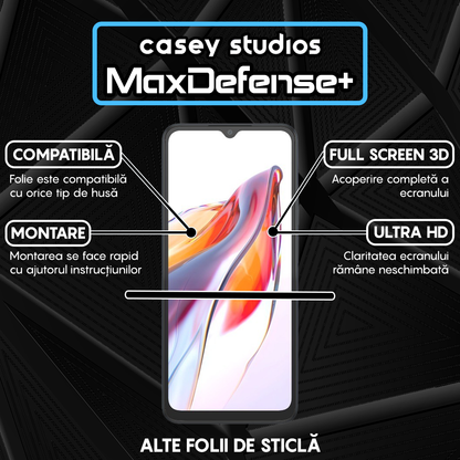 MaxDefense+ Glass Film - Xiaomi Redmi 10C/12C - Black