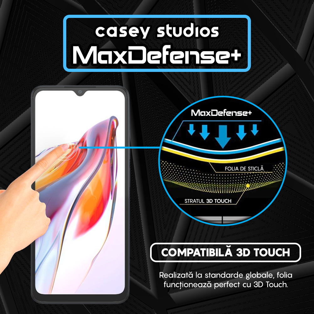 MaxDefense+ Glass Film - Xiaomi Redmi 10C/12C - Black