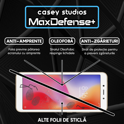 MaxDefense+ Tempered Glass - Xiaomi Redmi 6/Redmi 6A - Black
