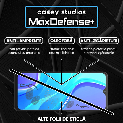 MaxDefense+ Tempered Glass - Xiaomi Redmi 9 - Black