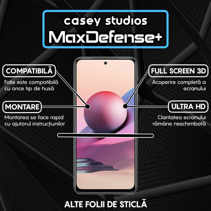 MaxDefense+ Tempered Glass - Xiaomi Redmi Note 10 Pro/Redmi Note 10 Pro Max - Black