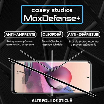 MaxDefense+ Tempered Glass - Xiaomi Redmi Note 10 Pro/Redmi Note 10 Pro Max - Black