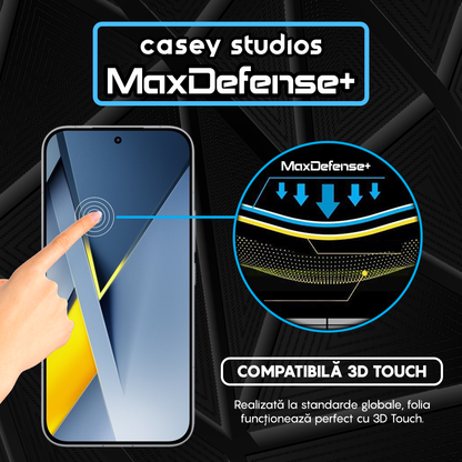 Folie Sticla MaxDefense+ - POCO F8 Ultra - Negru