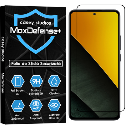 MaxDefense+ Glass Film - Xiaomi Poco M7 Pro 5G - Black