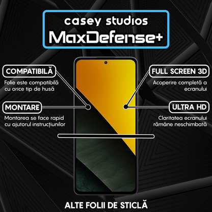 MaxDefense+ Glass Film - Xiaomi Poco M7 Pro 5G - Black