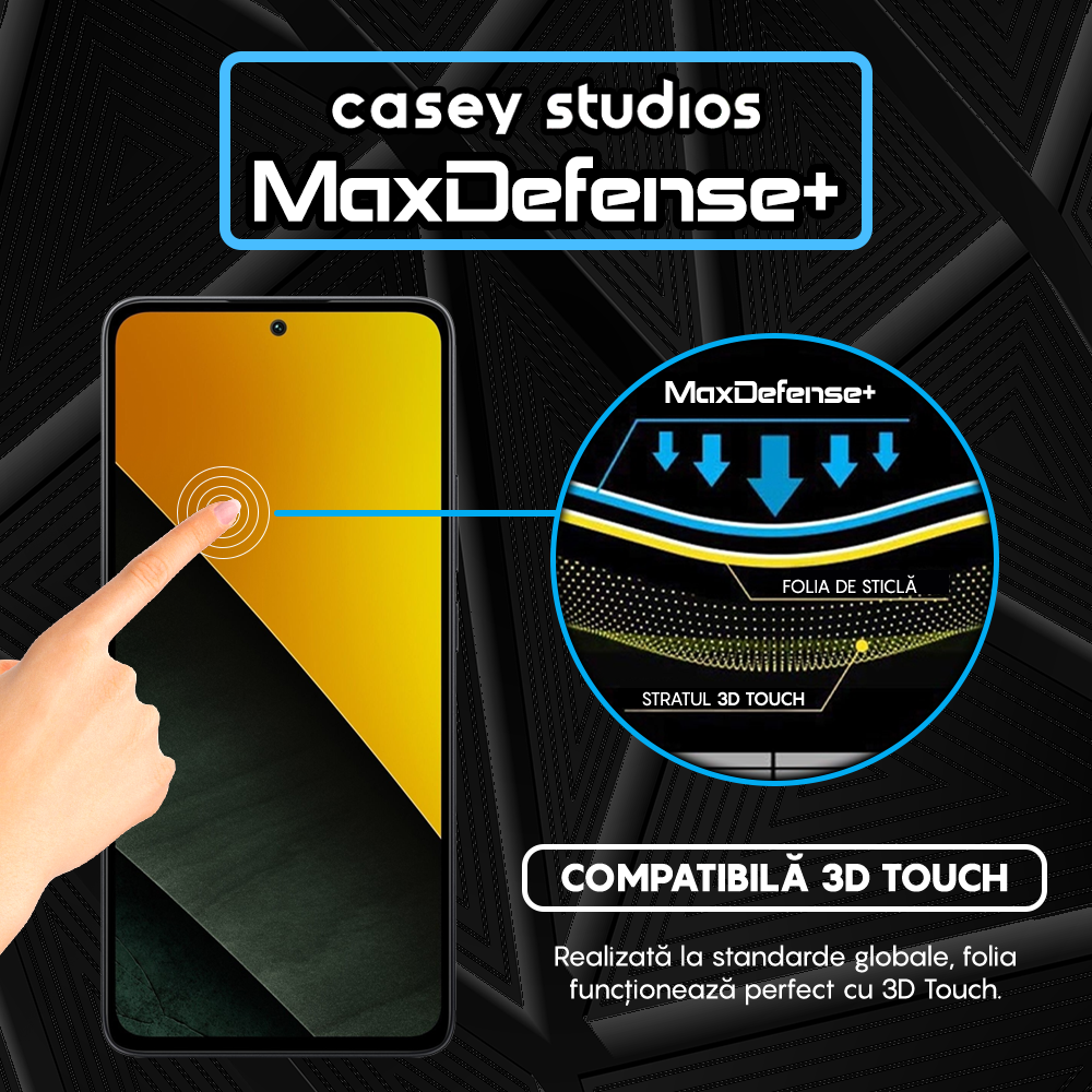 MaxDefense+ Glass Film - Xiaomi Poco M7 Pro 5G - Black