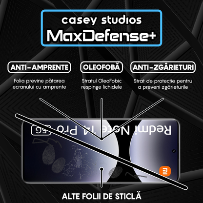 MaxDefense+ Glass Film - Xiaomi Redmi Note 14 Pro 5G - Black