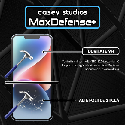 Folie Sticla MaxDefense+ - iPhone 14 - Matte