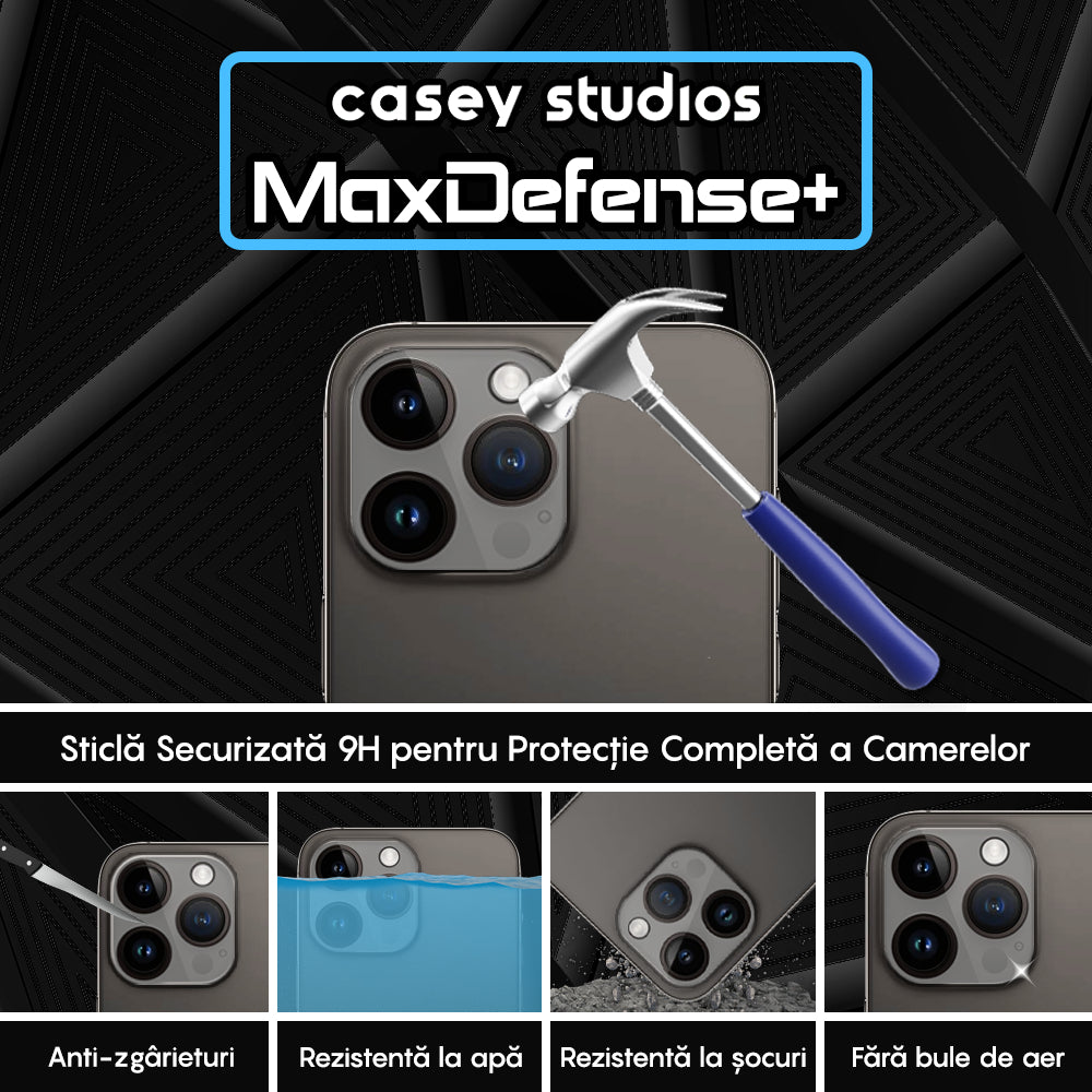 Set 2x Folie Camera MaxDefense+ - iPhone 14 Pro Max/14 Pro - Clear