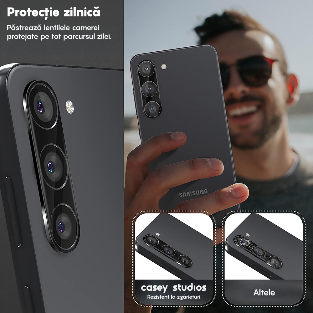 Set 2x Folie Camera MaxDefense+ - Samsung Galaxy S23/S23 Plus - Clear