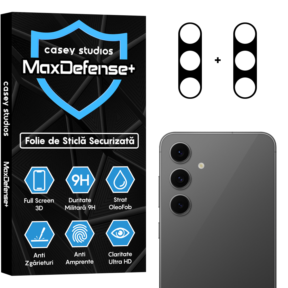 Set 2x Folie Camera MaxDefense+ - Samsung Galaxy S25 - Clear