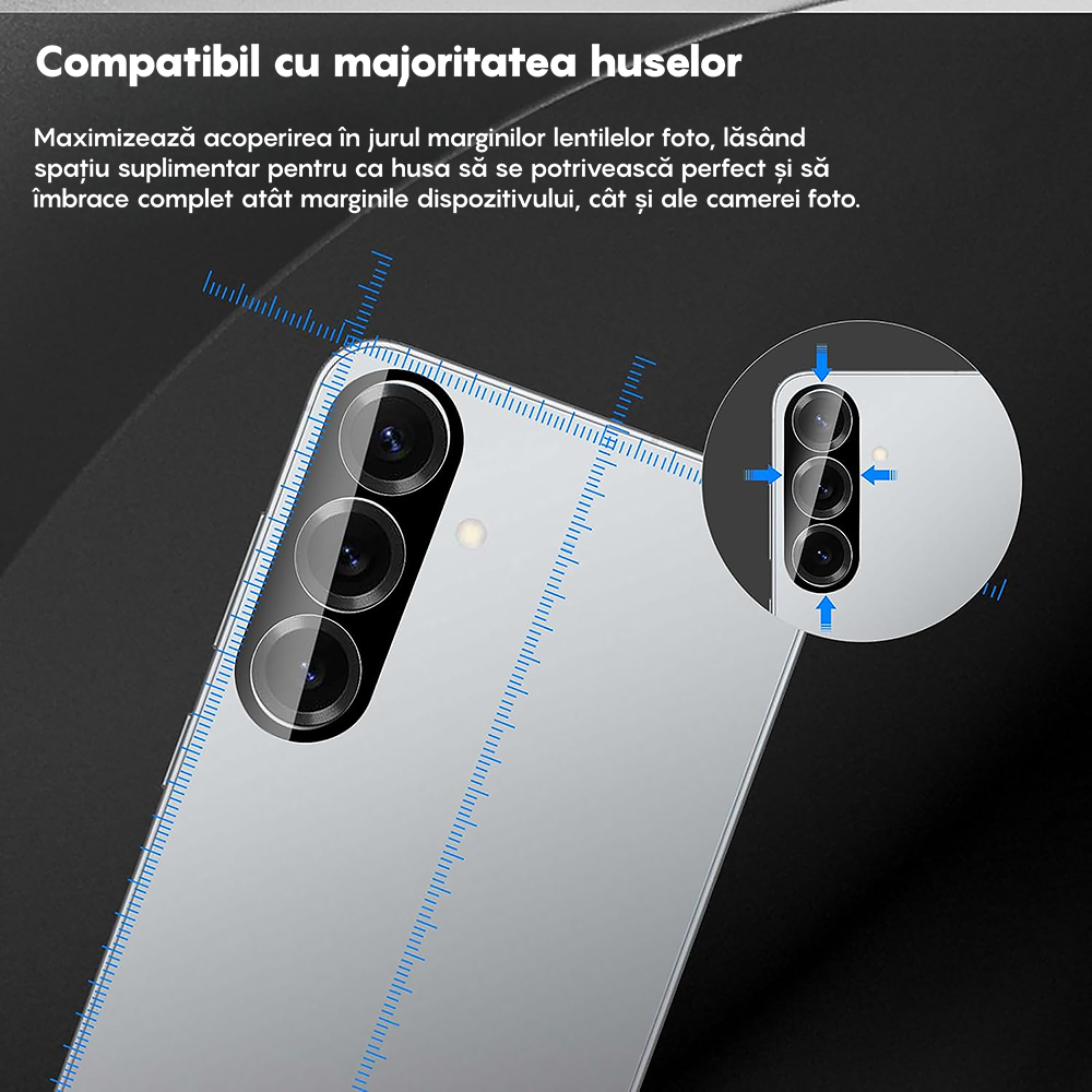 Set 2x Folie Camera MaxDefense+ - Samsung Galaxy S25 Plus - Clear