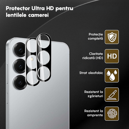 Set 2x Folie Camera MaxDefense+ - Samsung Galaxy S25 Plus - Clear
