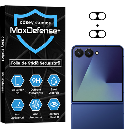 Set 2x MaxDefense+ Camera Film - Samsung Galaxy Z Flip7 - Clear