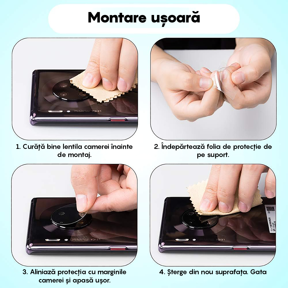 Set 2x Folie Camera MaxDefense+ - Samsung Galaxy Z Fold6 - Clear