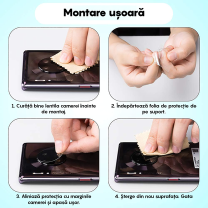Set 2x Folie Camera MaxDefense+ - Samsung Galaxy Z Fold6 - Clear
