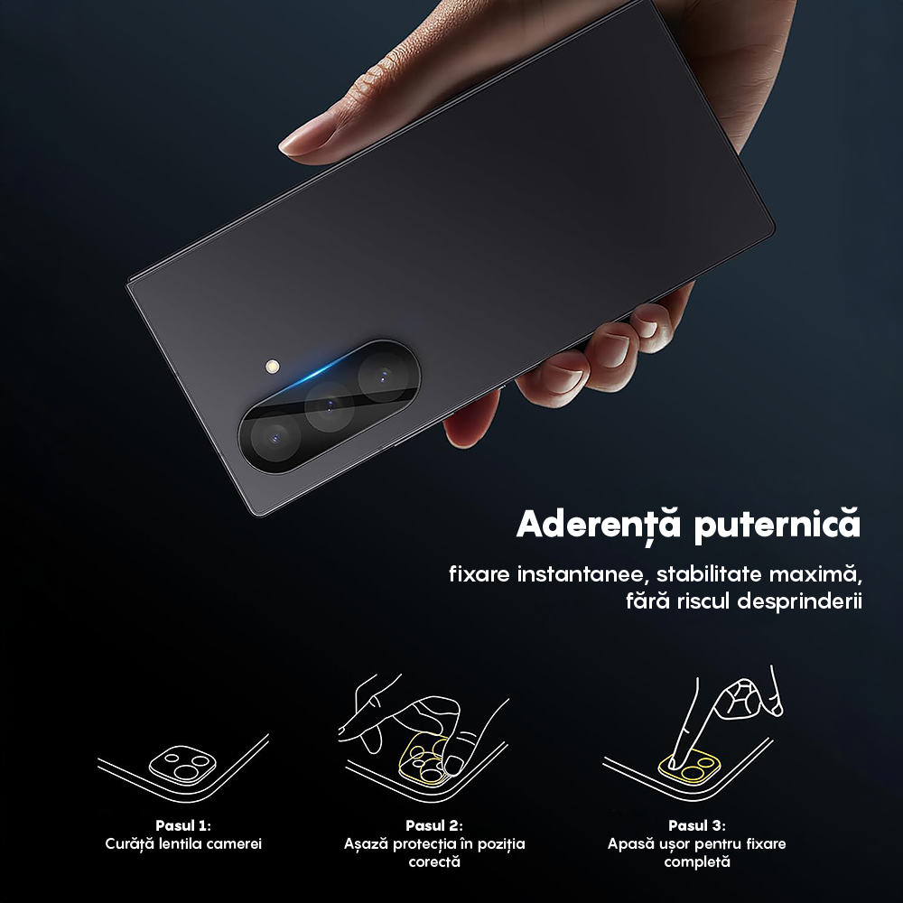 Set 2x MaxDefense+ Camera Film - Samsung Galaxy Z Fold7 - Clear