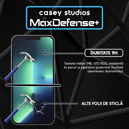 Folie Sticla MaxDefense+ - iPhone 13/13 Pro - Privacy