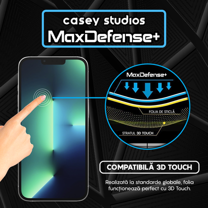 Folie Sticla MaxDefense+ - iPhone 13/13 Pro - Privacy
