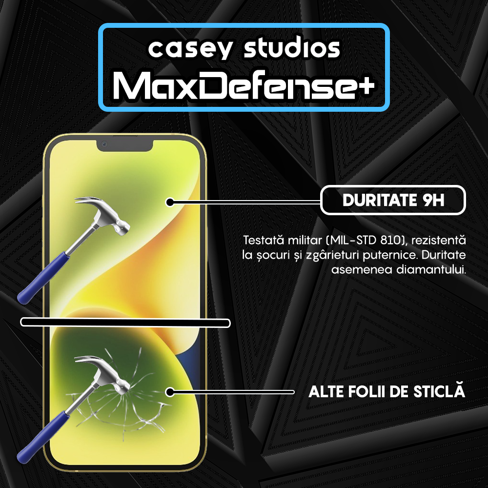 Folie Sticla MaxDefense+ - iPhone 14 Plus - Privacy