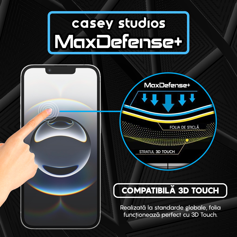 Folie Sticla MaxDefense+ - iPhone 16e - Privacy
