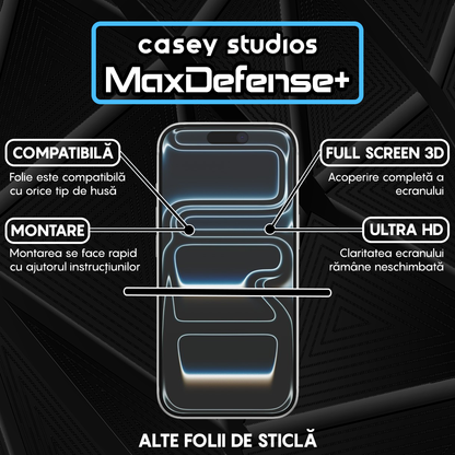 Folie Sticla MaxDefense+ - iPhone 17 Pro - Privacy
