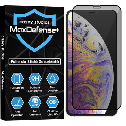 MaxDefense+ Glass Screen Protector - iPhone XS Max - Privacy