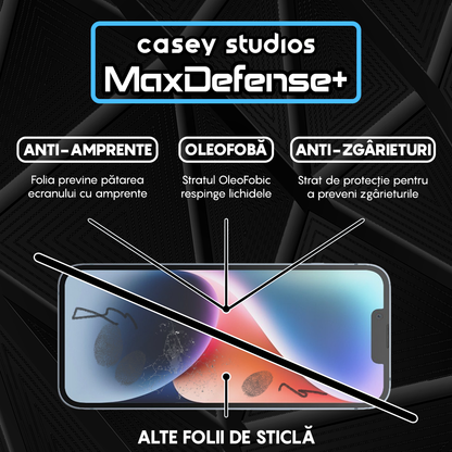 Folie Sticla MaxDefense+ - iPhone 14 - Clear