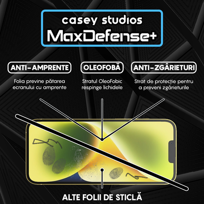 Folie Sticla MaxDefense+ - iPhone 14 Plus - Clear