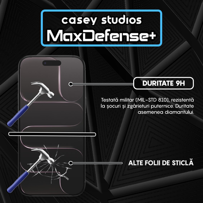 Folie Sticla MaxDefense+ - iPhone 17 Air - Clear