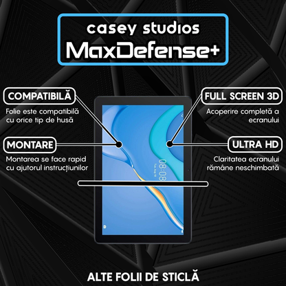 Folie Sticla MaxDefense+ - Huawei MatePad T 10 9.7"/T 10 9.7" 2020 - Clear