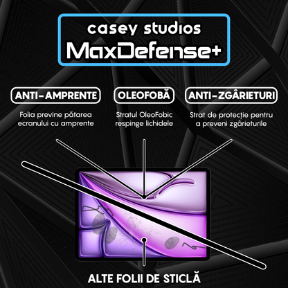 Folie Sticla MaxDefense+ - iPad Air 13 2025 - Clear