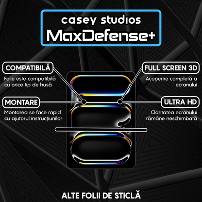 Folie Sticla MaxDefense+ - iPad Pro 11 2024 - Clear