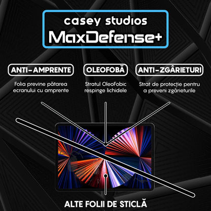 Folie Sticla MaxDefense+ - iPad Pro 12.9" 2017/2016/2015 - Clear