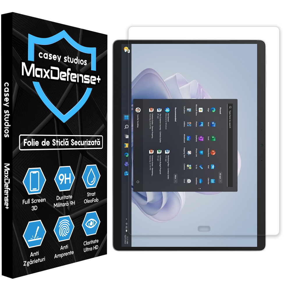 MaxDefense+ Glass Film - Microsoft Surface Pro 9 - Clear