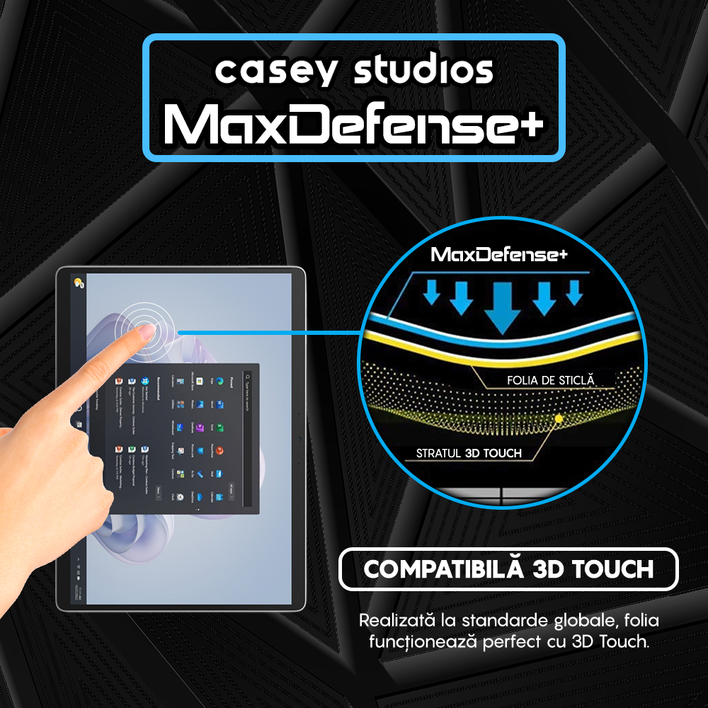 MaxDefense+ Glass Film - Microsoft Surface Pro 9 - Clear