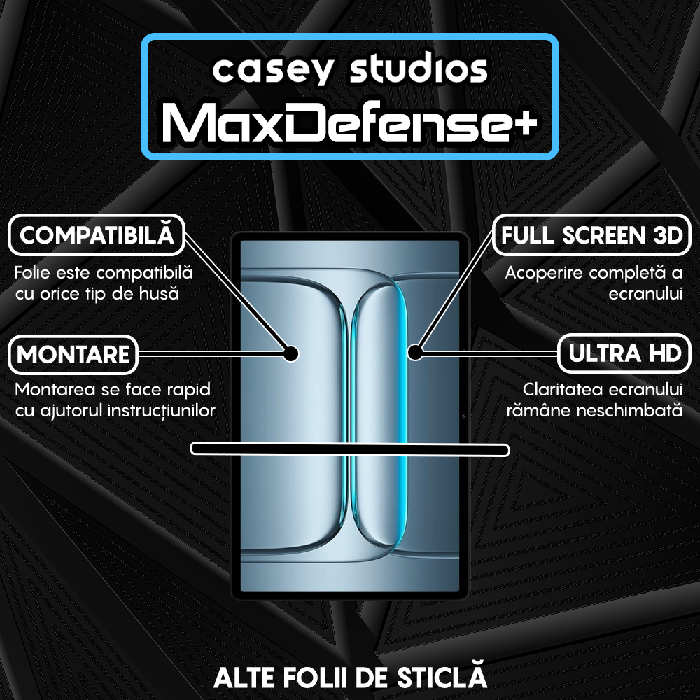 Folie Sticla MaxDefense+ - OnePlus Pad Lite - Clear