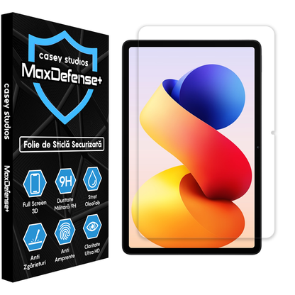 Folie Sticla MaxDefense+ - Xiaomi Redmi Pad 2 Pro 5G - Clear