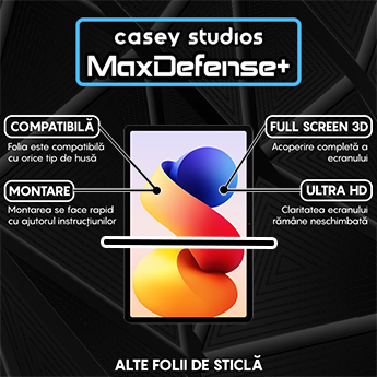 Folie Sticla MaxDefense+ - Xiaomi Redmi Pad 2 Pro - Clear
