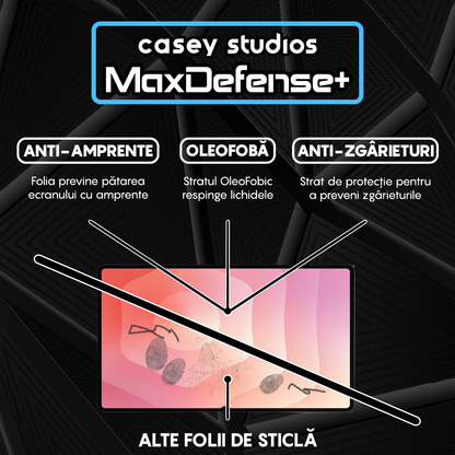 MaxDefense+ Tempered Glass Screen Protector - Samsung Galaxy Tab S11 - Clear