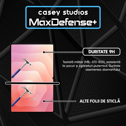 MaxDefense+ Tempered Glass Screen Protector - Samsung Galaxy Tab S11 - Clear