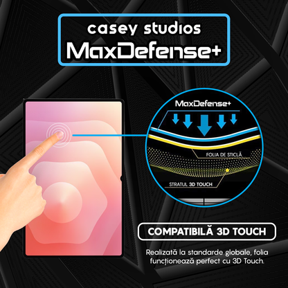 MaxDefense+ Tempered Glass Screen Protector - Samsung Galaxy Tab S11 - Clear