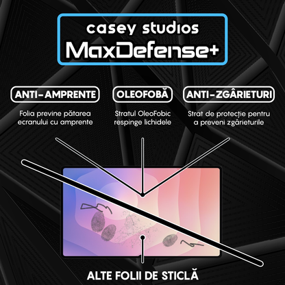 Folie Sticla MaxDefense+ - Samsung Galaxy Tab S11 Ultra - Clear