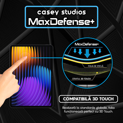 Folie Sticla MaxDefense+ - Xiaomi Pad 7 - Clear
